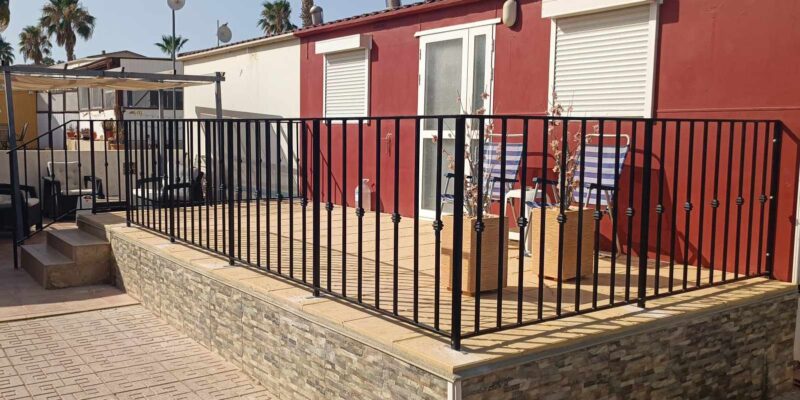 Black Railings at Camping Los Gallardos
