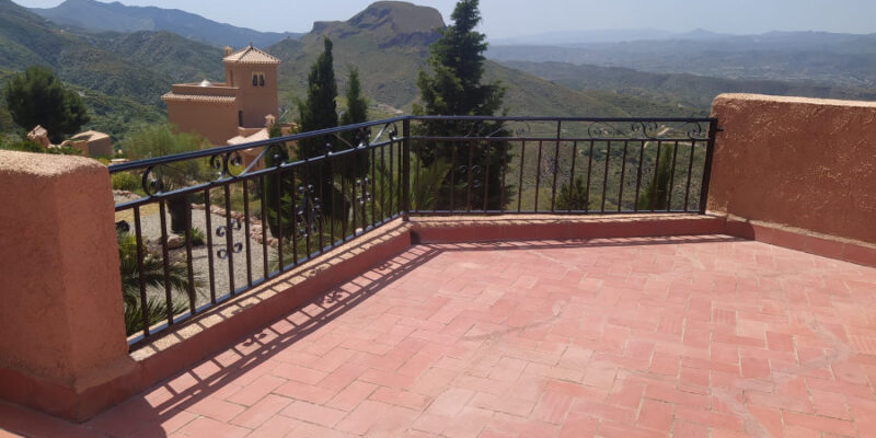 Replace wall with railings