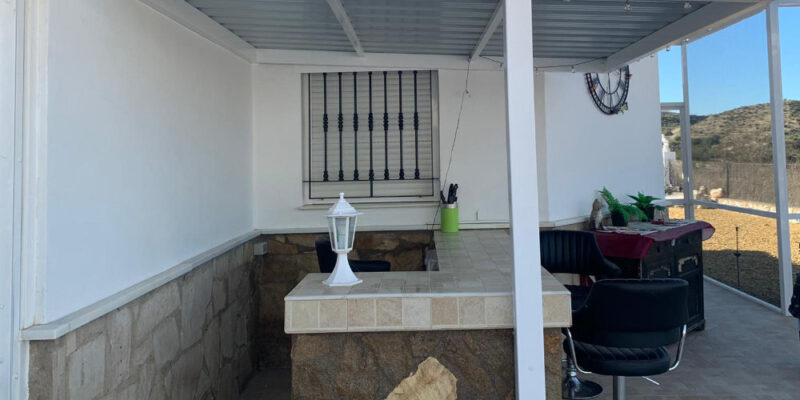 Framework and Roof for Outside Bar