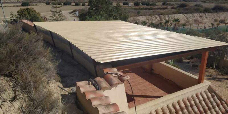 New roof on existing structure